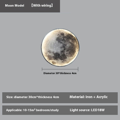 LUNARA – Wall-Mounted Full Moon LED Lamp | Remote Dimmable Light - Styyler
