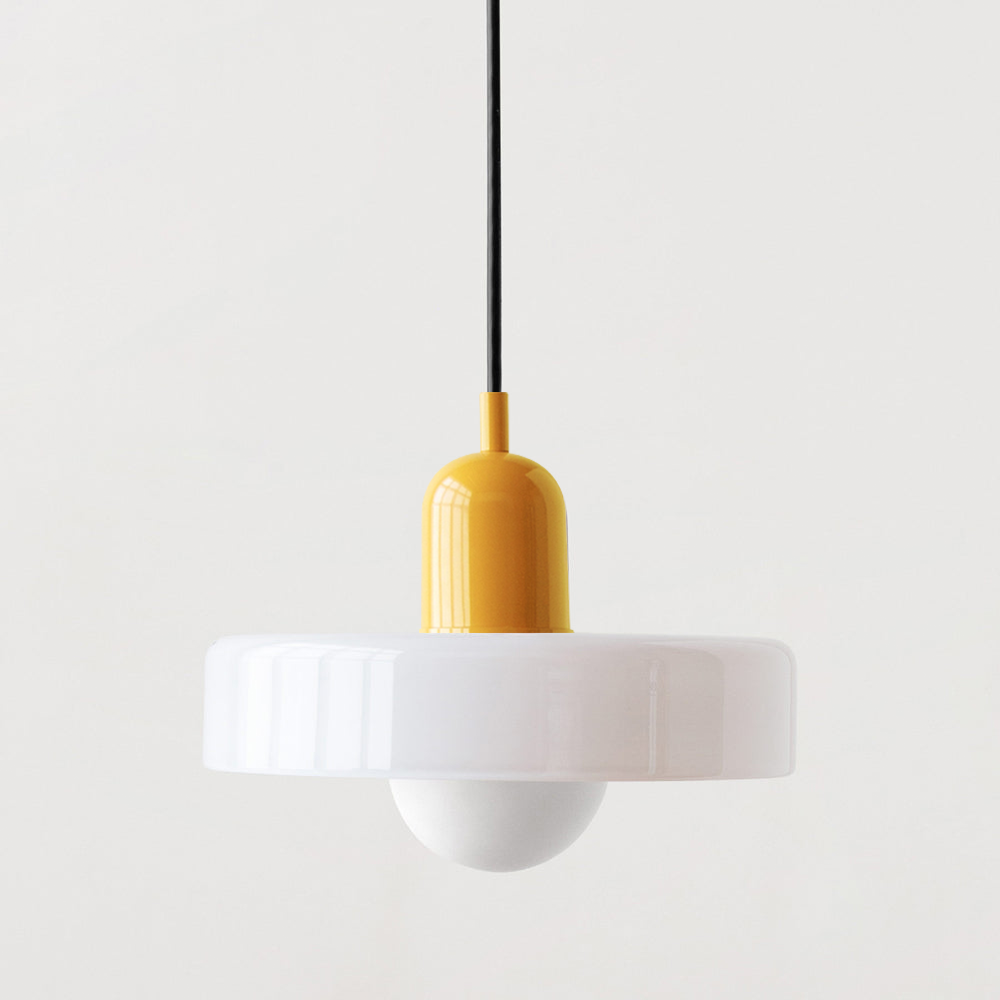 Variant image for Bauhaus Glass Pendant Light – Adjustable Stained Glass Kitchen Hanging Lights for Modern Home Décor-35