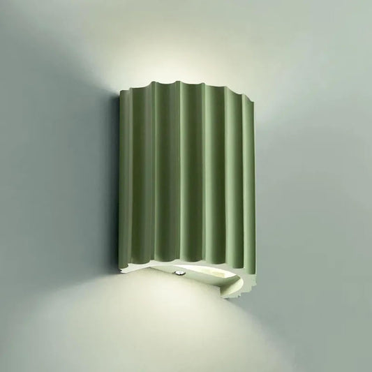 KLEIN Nordic Minimalist Wall Light | Modern Ribbed Cylinder Sconce
