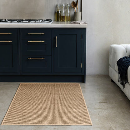 STILLA Faux Sisal Washable Kitchen Rug | Slip-Resistant and Stylish - Styyler