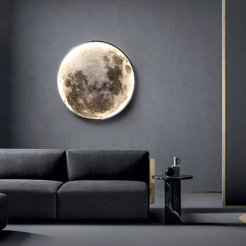 LUNARA – Wall-Mounted Full Moon LED Lamp | Remote Dimmable Light - Styyler