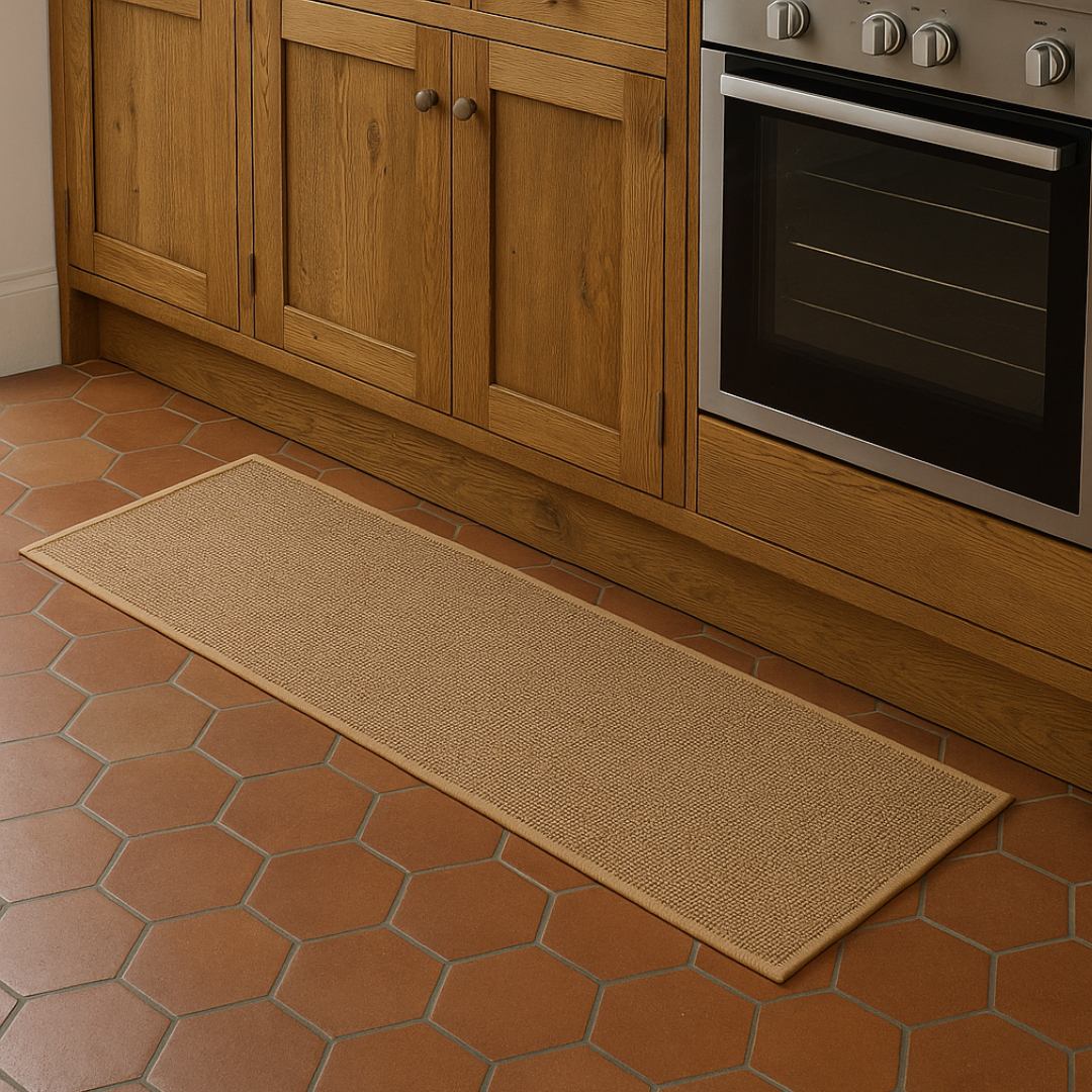 STILLA Faux Sisal Washable Kitchen Rug | Slip-Resistant and Stylish - Styyler