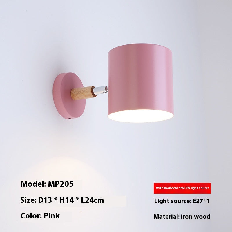 Orla Wall Light | Adjustable Nordic Metal & Wood Wall Sconce Lamp
