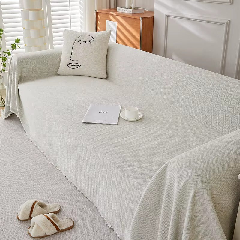 PawWeave Herringbone Sofa Cover | Durable, Stylish & Pet-Friendly Furniture Protector
