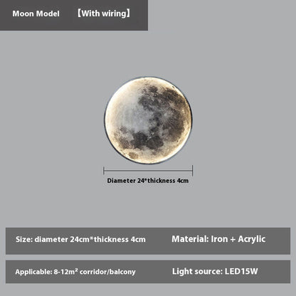 LUNARA – Wall-Mounted Full Moon LED Lamp | Remote Dimmable Light - Styyler