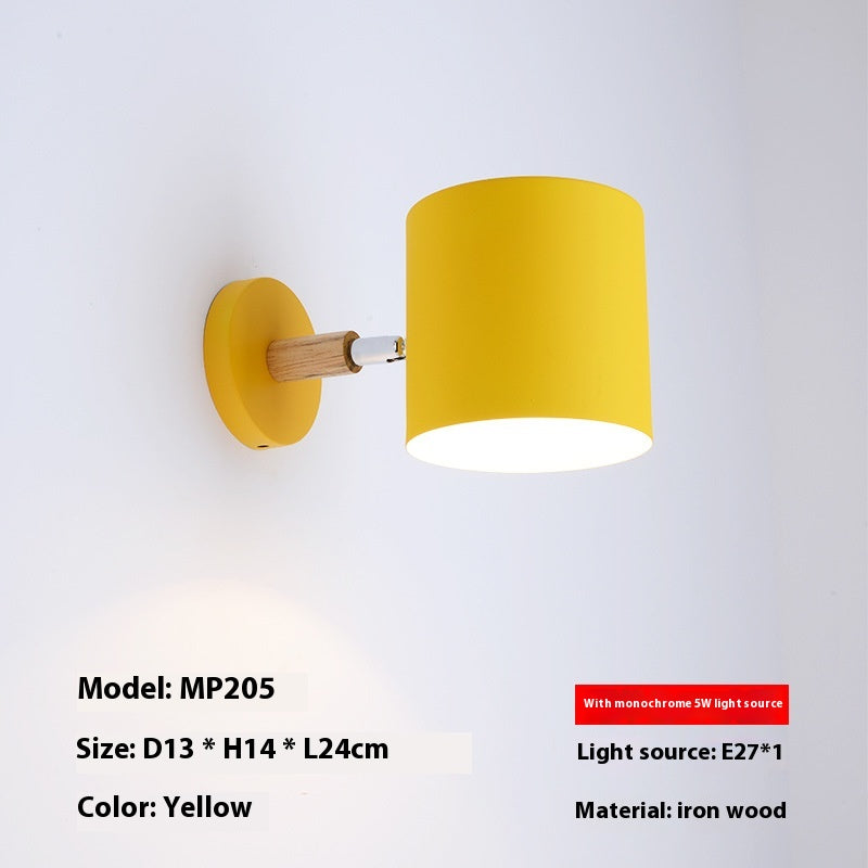 Orla Wall Light | Adjustable Nordic Metal & Wood Wall Sconce Lamp