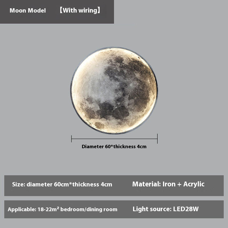 LUNARA – Wall-Mounted Full Moon LED Lamp | Remote Dimmable Light - Styyler