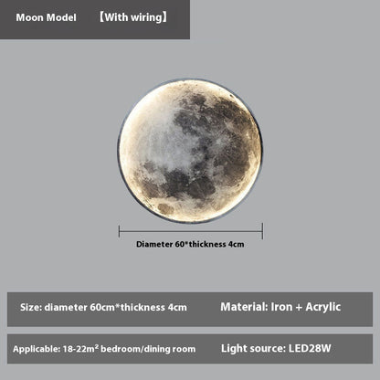 LUNARA – Wall-Mounted Full Moon LED Lamp | Remote Dimmable Light - Styyler