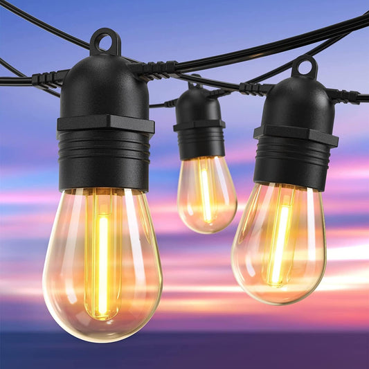 LumoFete Solar Festoon Lights with Remote | IP65 Waterproof & Shatterproof | Extendable