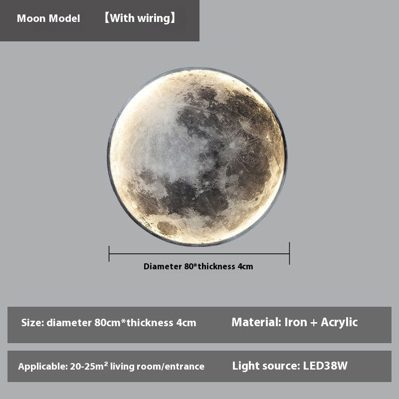 LUNARA – Wall-Mounted Full Moon LED Lamp | Remote Dimmable Light - Styyler