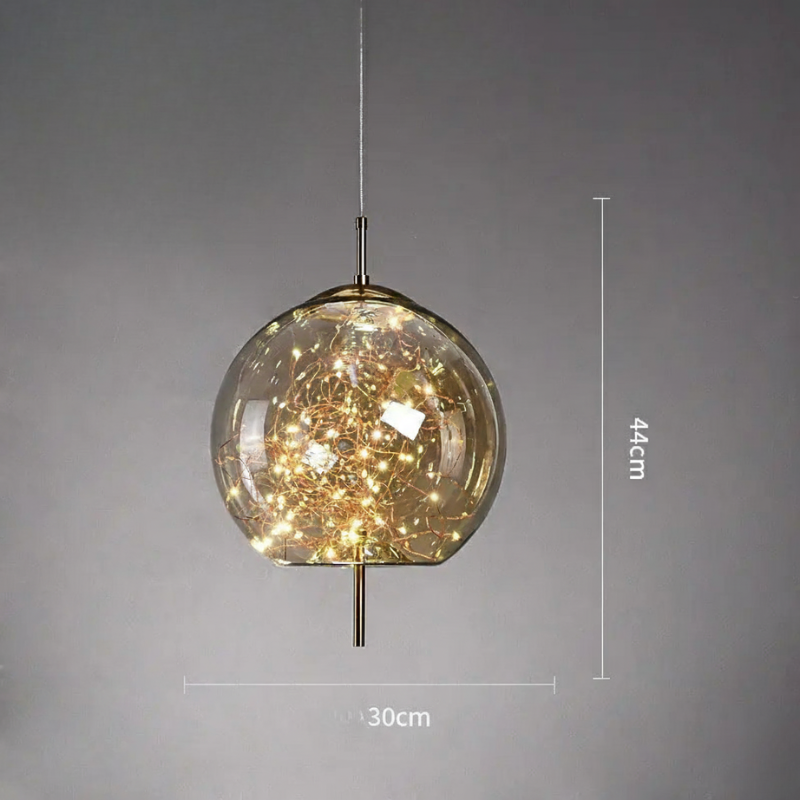 SILVA Nordic Style Glass Pendant Light | Elegant Ceiling Lamp for Living Rooms