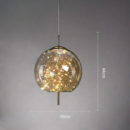 SILVA Nordic Style Glass Pendant Light | Elegant Ceiling Lamp for Living Rooms