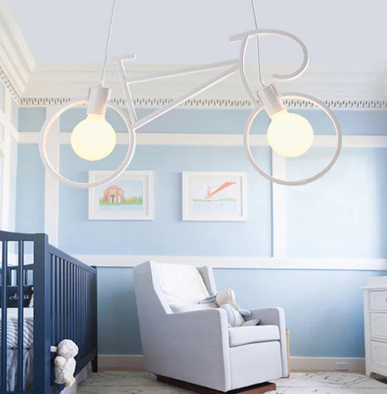 Nordic Modern Minimalist Double-Head Bicycle Pendant Light
