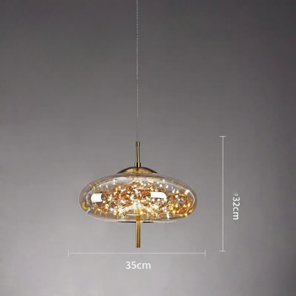 SILVA Nordic Style Glass Pendant Light | Elegant Ceiling Lamp for Living Rooms