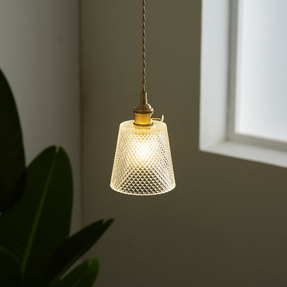 TORN Japanese Glass Lamp | Dining Room Pendant Light with Vintage Features