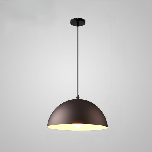 AXIA Modern Dome Pendant Light | Black Metal Ceiling Lamp for Kitchen and Bars