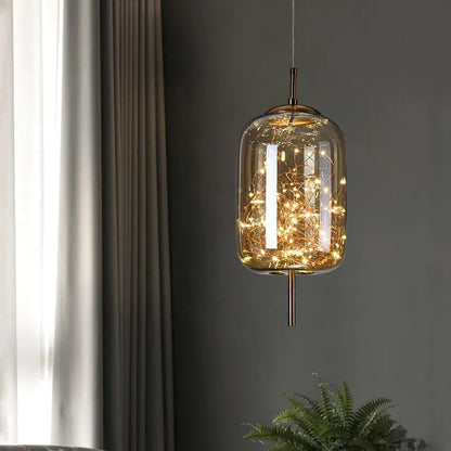 SILVA Nordic Style Glass Pendant Light | Elegant Ceiling Lamp for Living Rooms