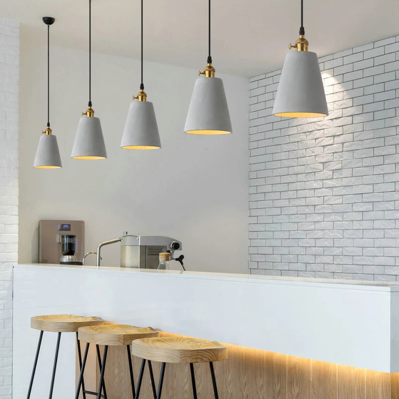 Betona cement industrial pendant light