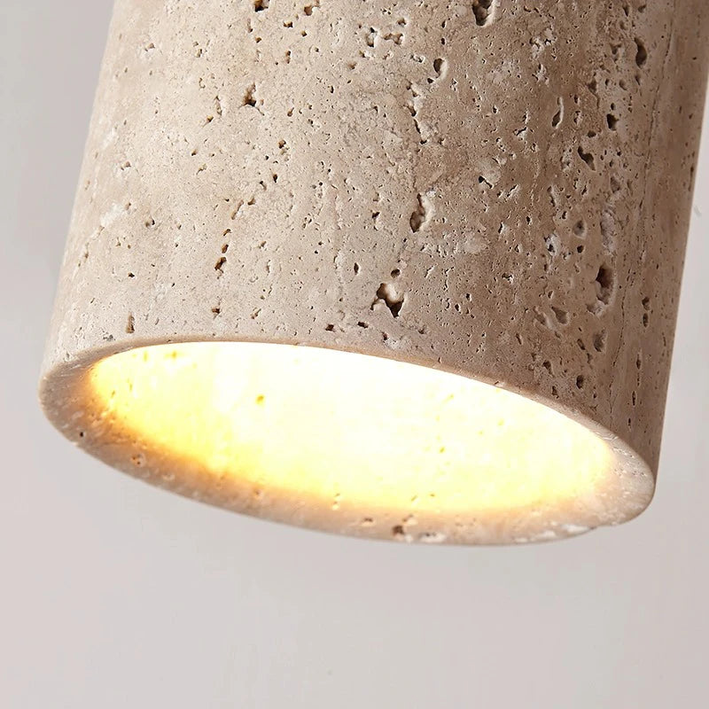 Boho Ceiling Light with Natural Yellow Cave Stones - Minimalist Surface-Mounted Down-Light for Unique Ambiance 4