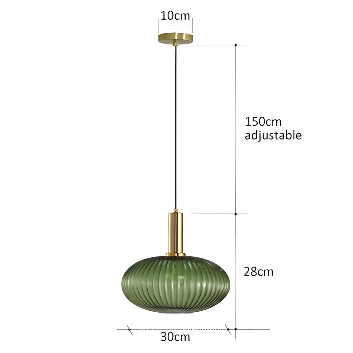 FARO Vintage Pendant Light with Brushed Glass Design | Various Sizes - Styyler