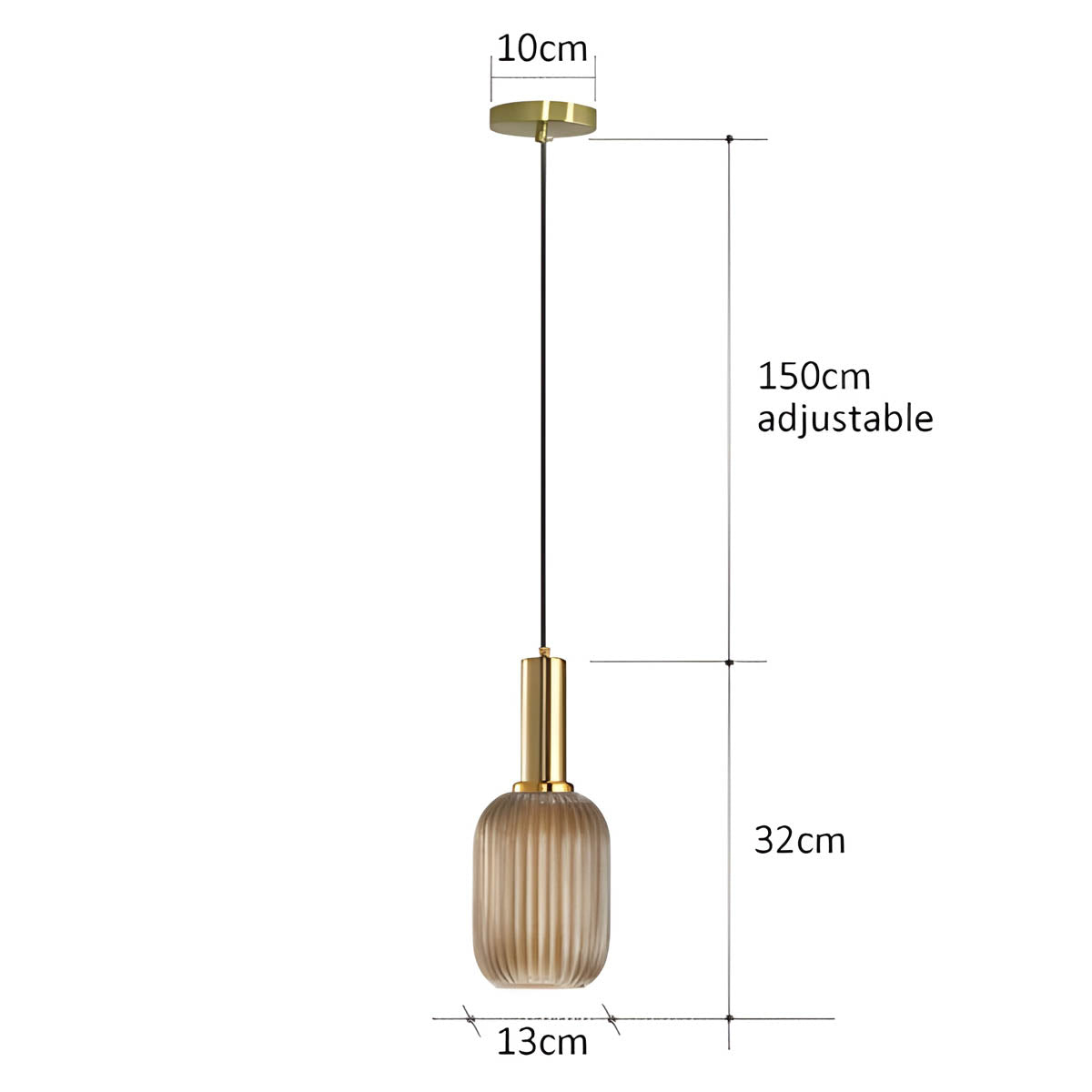 FARO Vintage Pendant Light with Brushed Glass Design | Various Sizes - Styyler