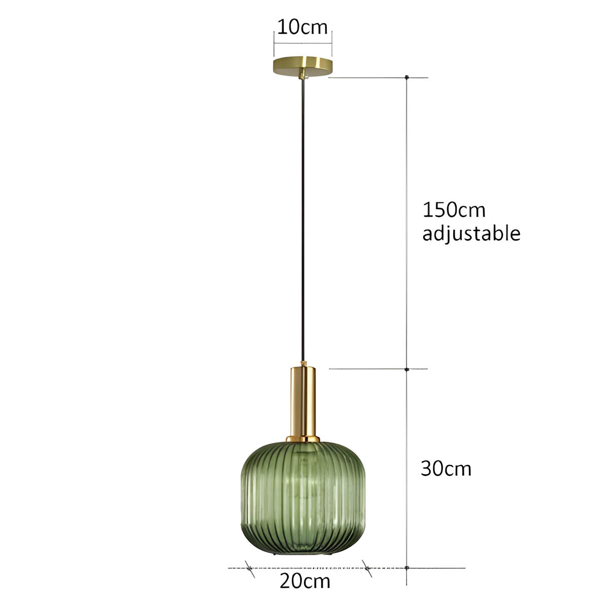 FARO Vintage Pendant Light with Brushed Glass Design | Various Sizes - Styyler