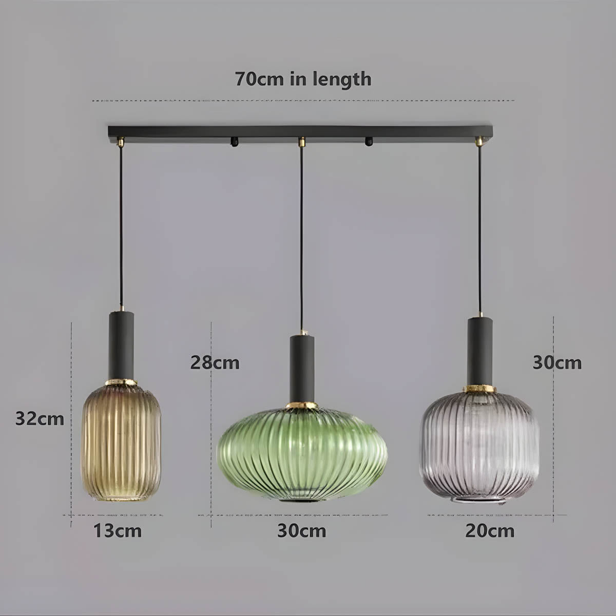 FARO Vintage Pendant Light with Brushed Glass Design | Various Sizes - Styyler