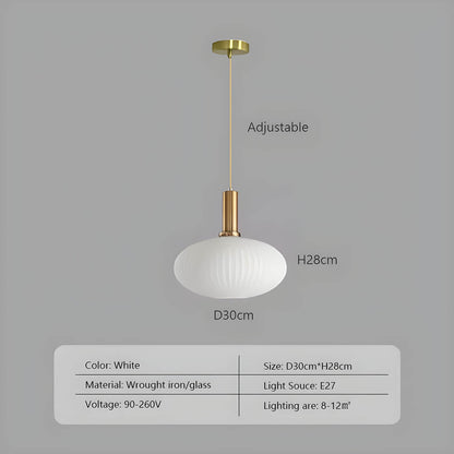 FARO Vintage Pendant Light with Brushed Glass Design | Various Sizes - Styyler