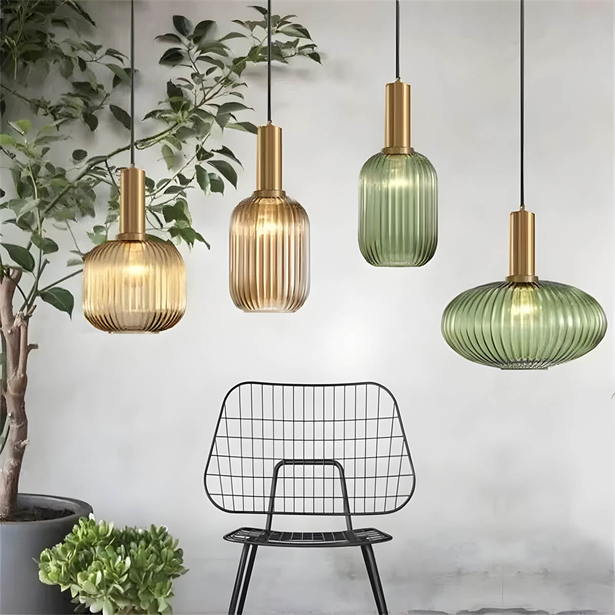 FARO Vintage Pendant Light with Brushed Glass Design | Various Sizes - Styyler