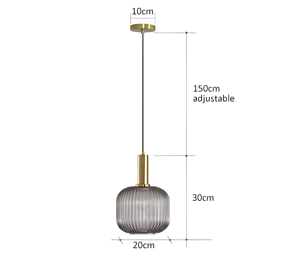 FARO Vintage Pendant Light with Brushed Glass Design | Various Sizes - Styyler
