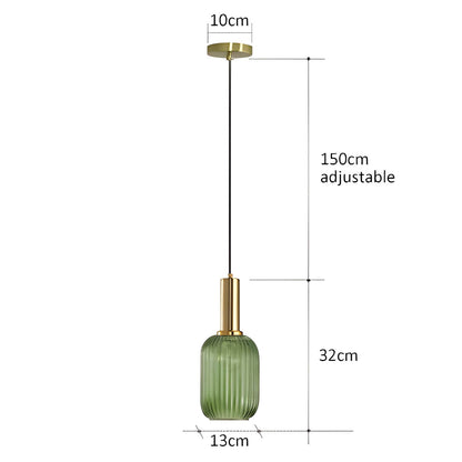 FARO Vintage Pendant Light with Brushed Glass Design | Various Sizes - Styyler