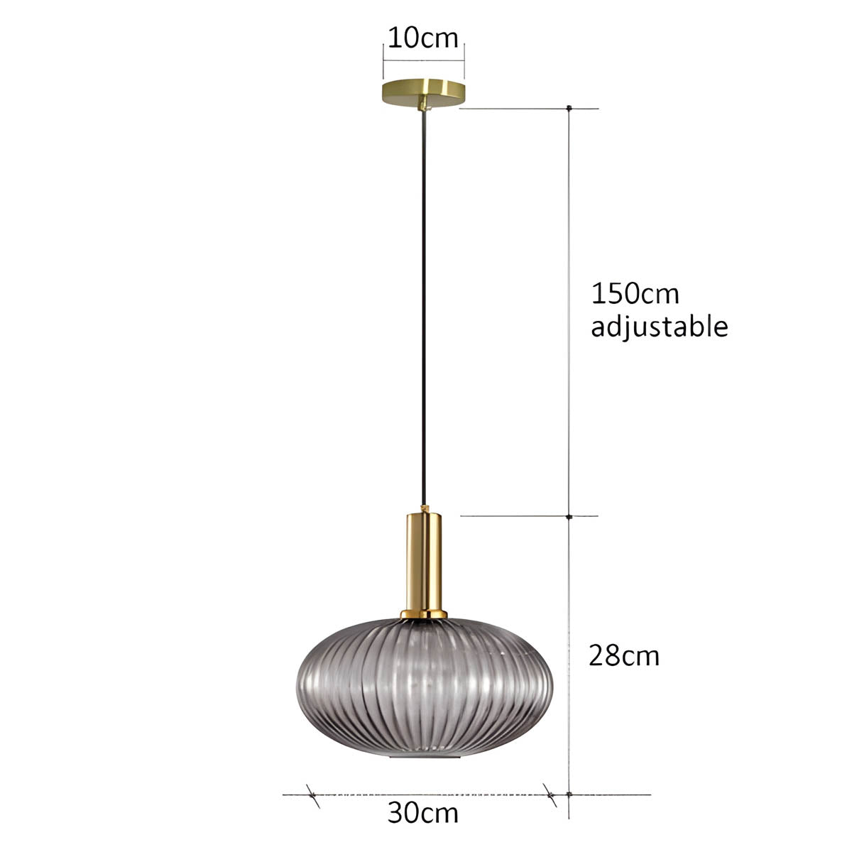 FARO Vintage Pendant Light with Brushed Glass Design | Various Sizes - Styyler