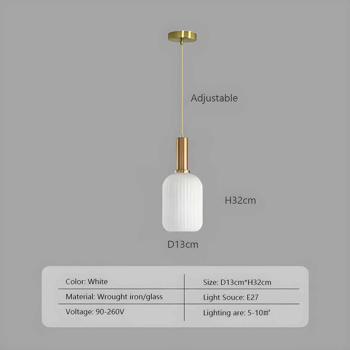 FARO Vintage Pendant Light with Brushed Glass Design | Various Sizes - Styyler