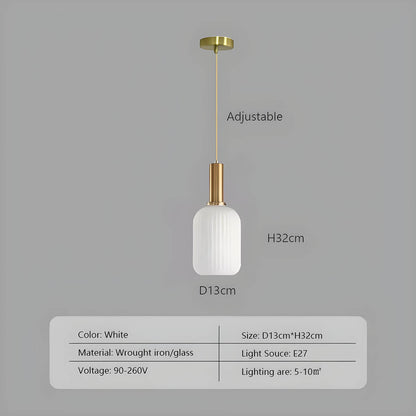 FARO Vintage Pendant Light with Brushed Glass Design | Various Sizes - Styyler