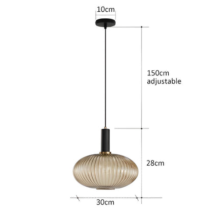 FARO Vintage Pendant Light with Brushed Glass Design | Various Sizes - Styyler
