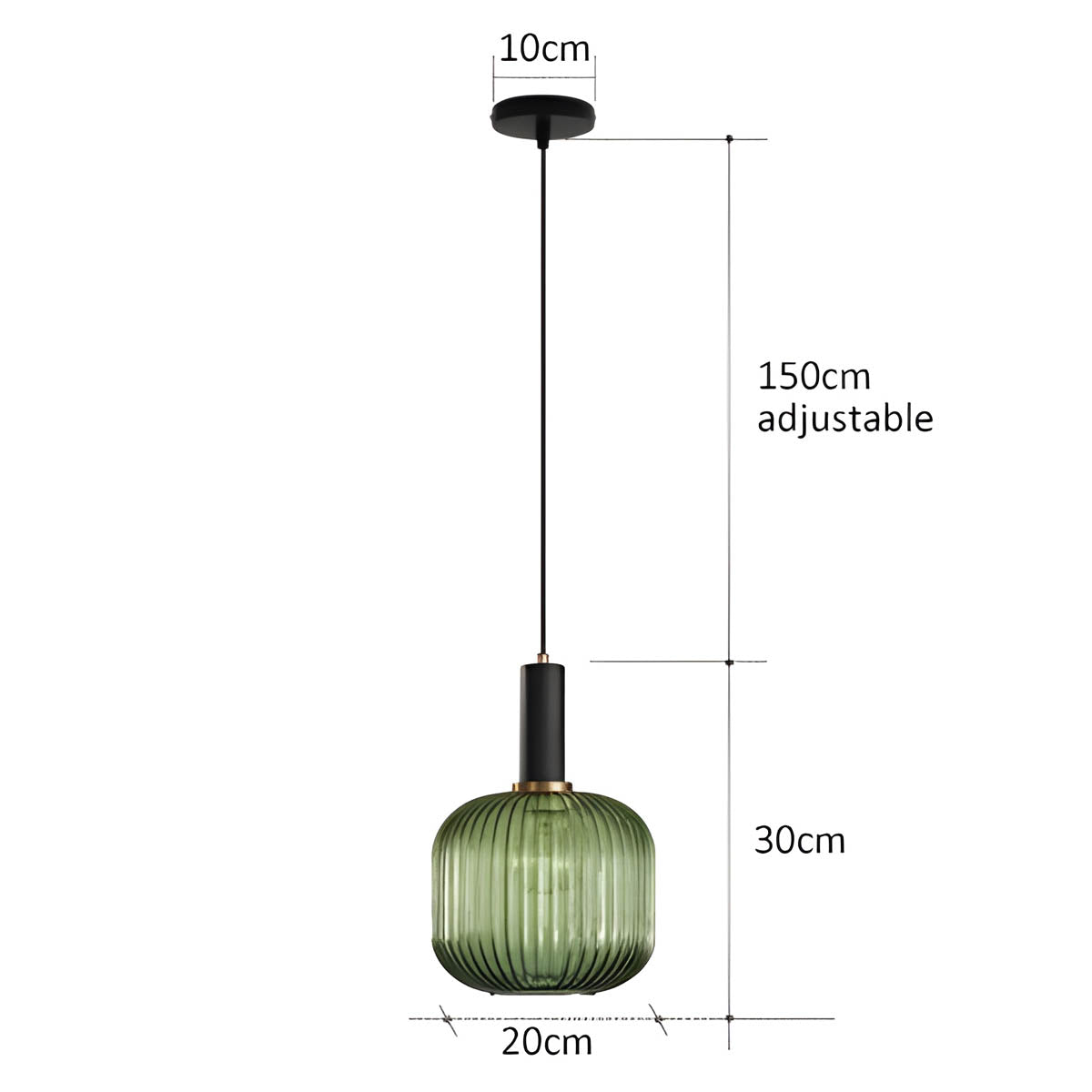 FARO Vintage Pendant Light with Brushed Glass Design | Various Sizes - Styyler