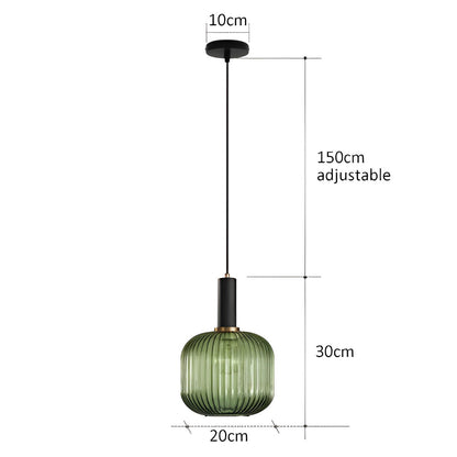 FARO Vintage Pendant Light with Brushed Glass Design | Various Sizes - Styyler