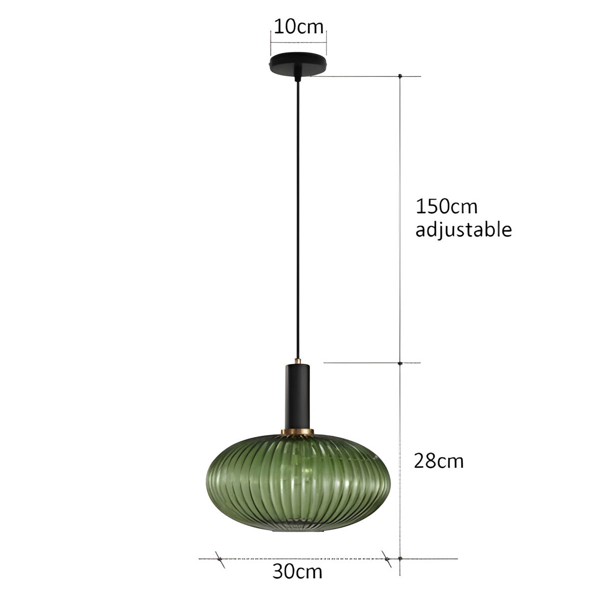 FARO Vintage Pendant Light with Brushed Glass Design | Various Sizes - Styyler