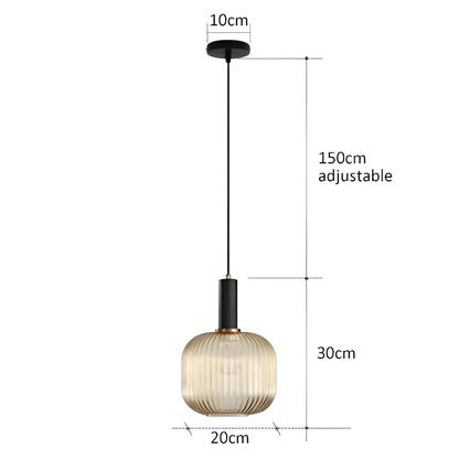 FARO Vintage Pendant Light with Brushed Glass Design | Various Sizes