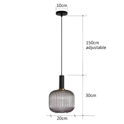 FARO Vintage Pendant Light with Brushed Glass Design | Various Sizes