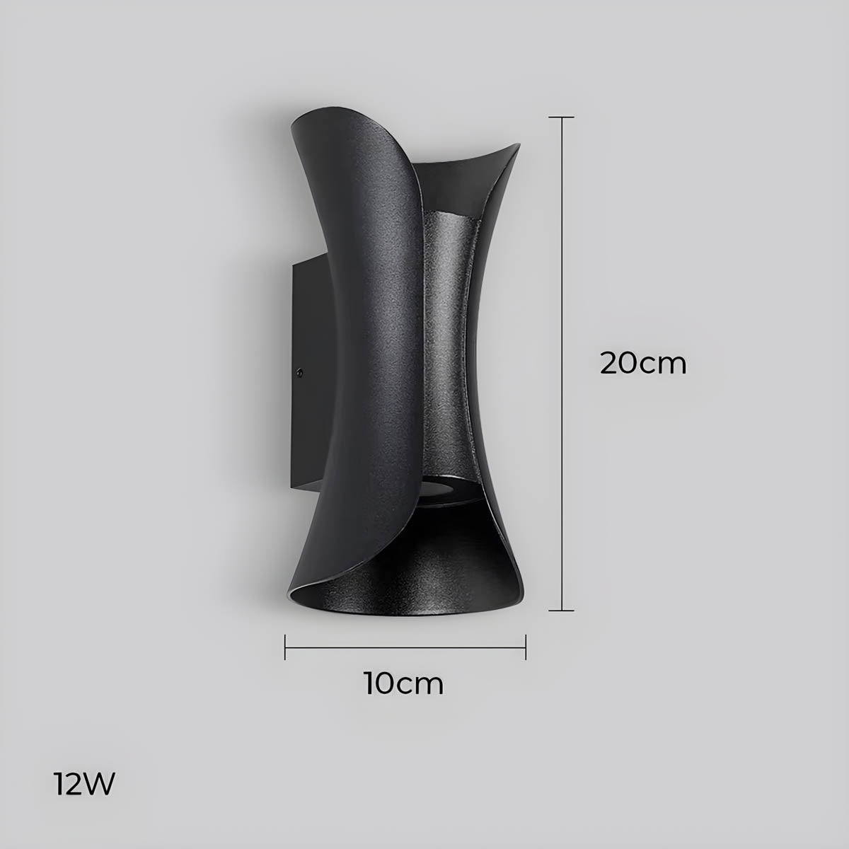 VERO - Waterproof Aluminium and Glass Outdoor Wall Sconce - IP65 - Styyler