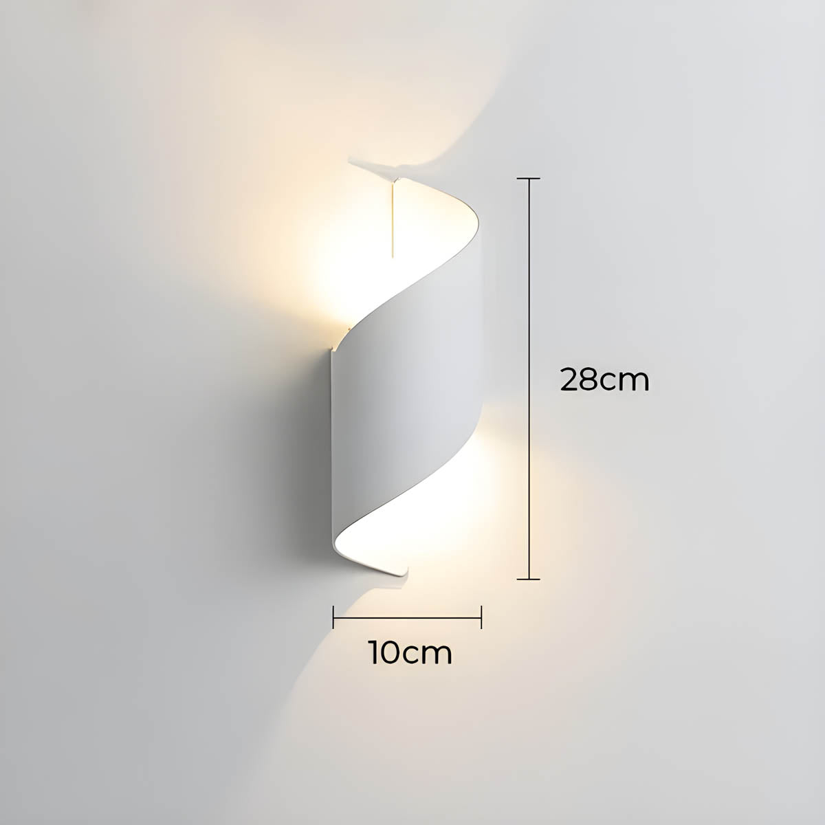 VAYRA Waterproof Outdoor Wall Light with Curved Design | Aluminium LED Light for Indoor and Outdoor | IP65 - Styyler