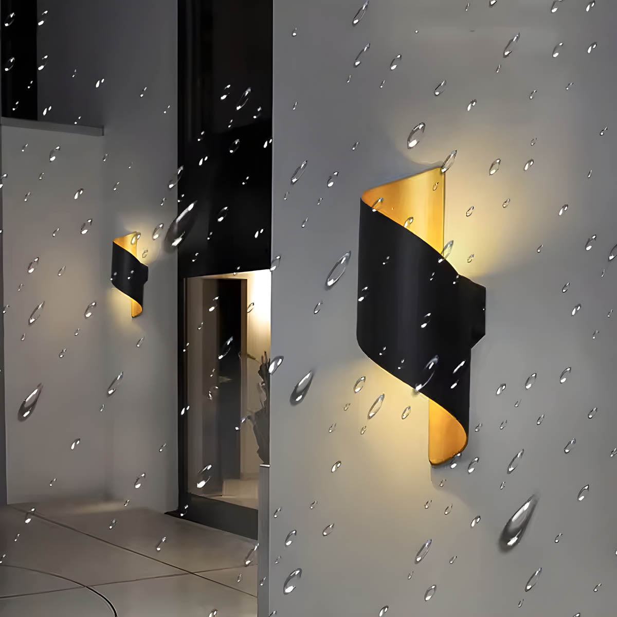 VAYRA Waterproof Outdoor Wall Light with Curved Design | Aluminium LED Light for Indoor and Outdoor | IP65 - Styyler