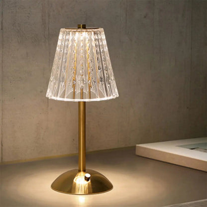 SOFIA Crystal LED Table Lamp - Cordless Rechargeable Ambient Lighting - Styyler