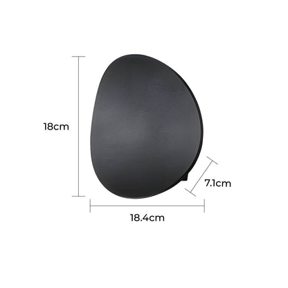 DUSK Minimalist Wall Light Sconce in Aluminum with Warm White LED Illumination - Styyler