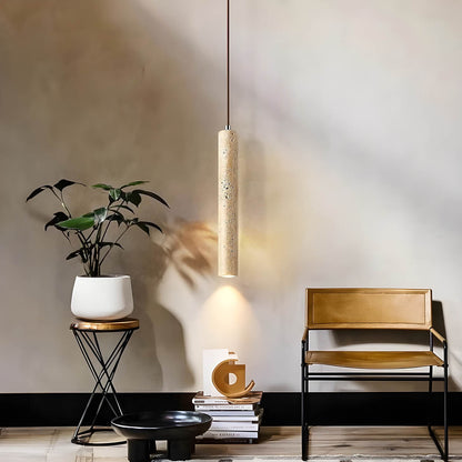 TERRA CAVO – Natural Travertine Pendant Light | Minimalist Ceiling Light - Styyler