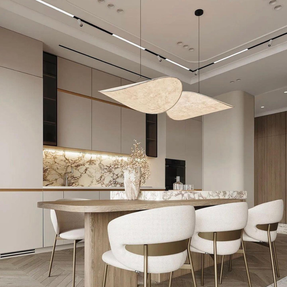 Hikari Japandi Pendant Light | Handcrafted Fabric Boho-Modern Ceiling Lamp