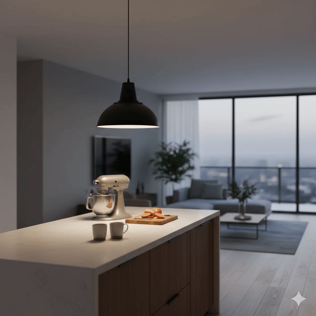 STIL Contemporary Hanging Lamp | Simple Dome Pendant Light