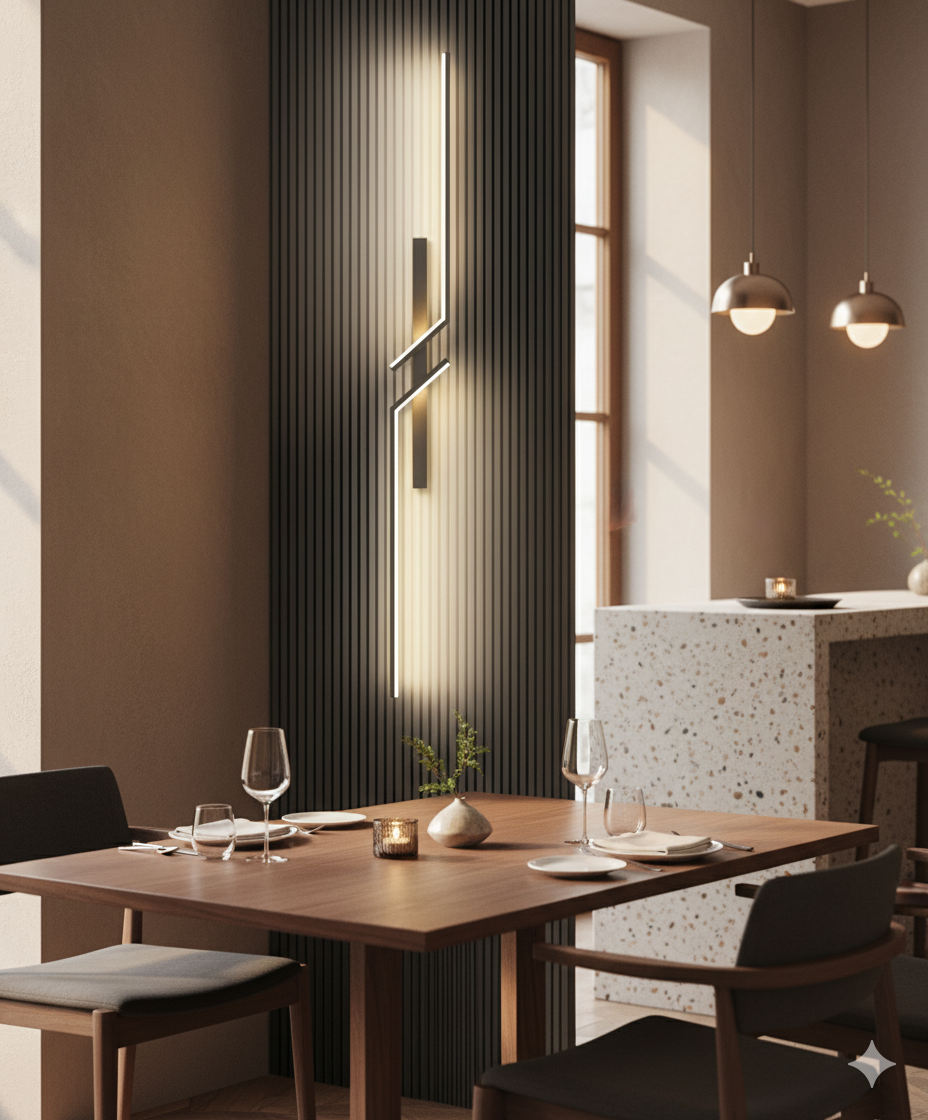 NOVA Minimalist LED Wall Sconce | Modern Iron Wall Light for Contemporary Interiors