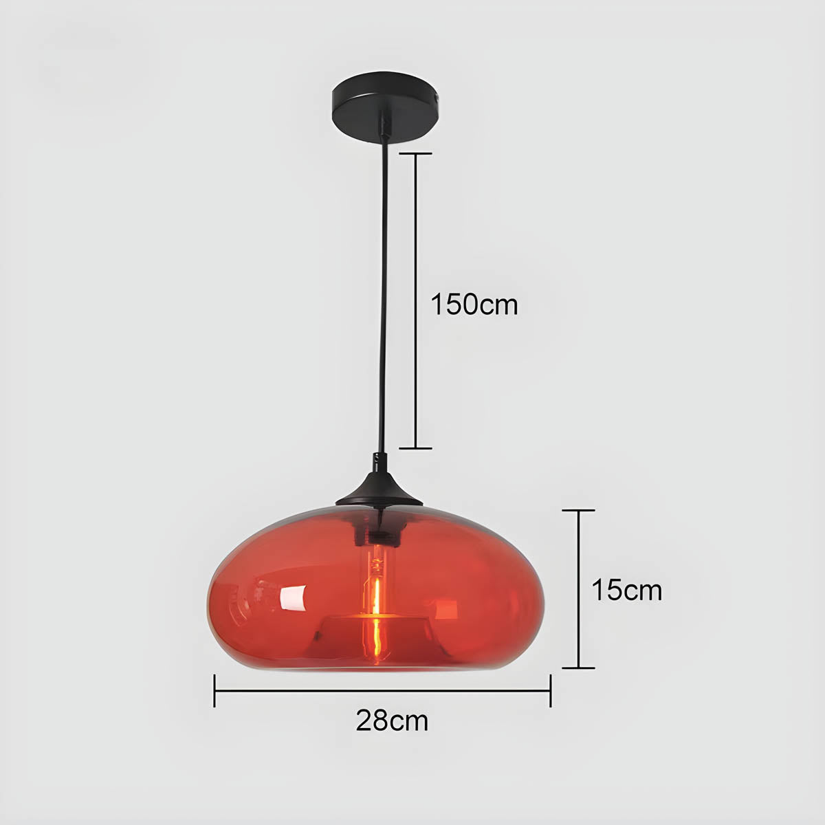 Verona Hand-Blown Glass Pendant Ceiling Light - Styyler